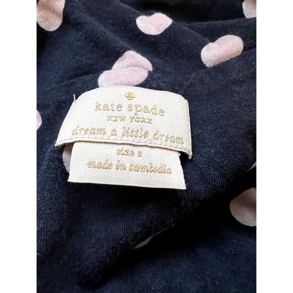 Kate Spade Dream a Little Dream Polka Dot Pajama Set Women's Size Small Good Con - Picture 8 of 8